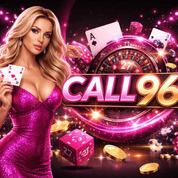 CALL96 casino promotion image highlighting welcome offers and player rewards